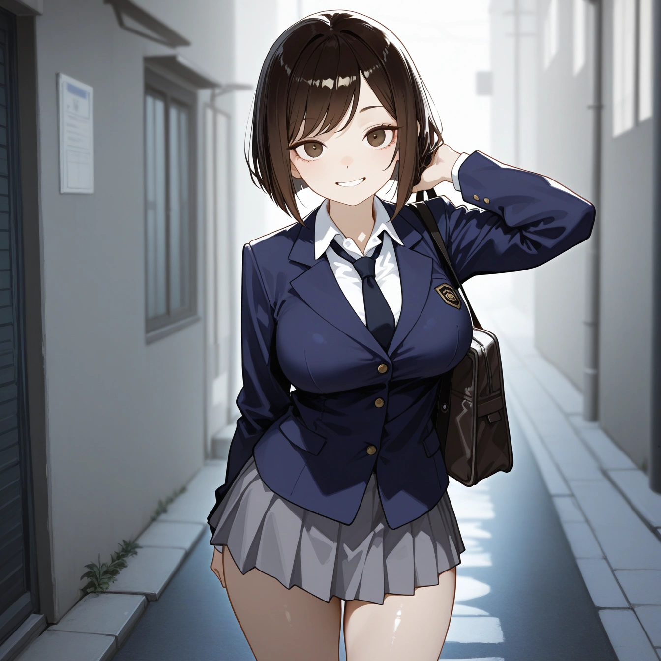 連続1枚絵でブレザー制服 2
