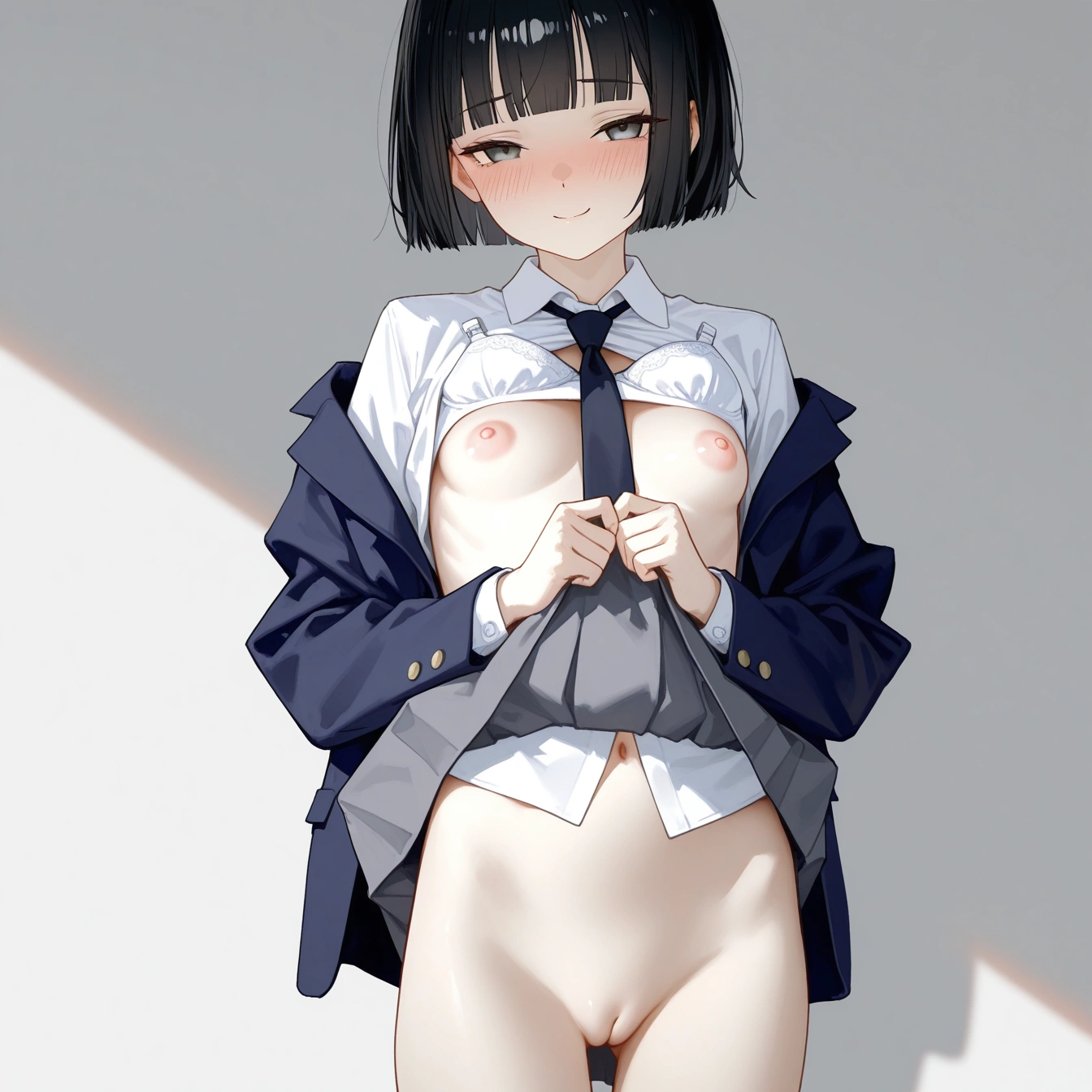 連続1枚絵でブレザー制服 7