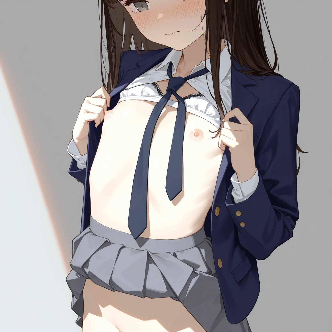 連続1枚絵でブレザー制服 19