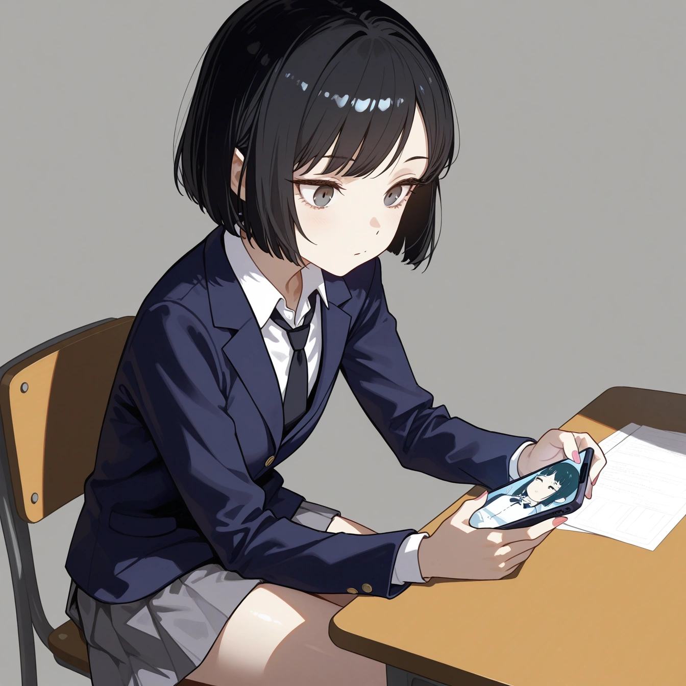 連続1枚絵でブレザー制服 26