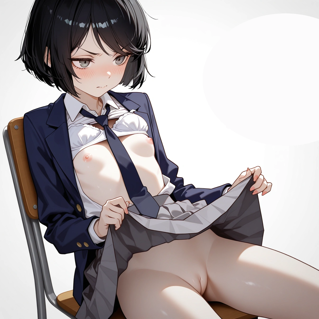 連続1枚絵でブレザー制服 27