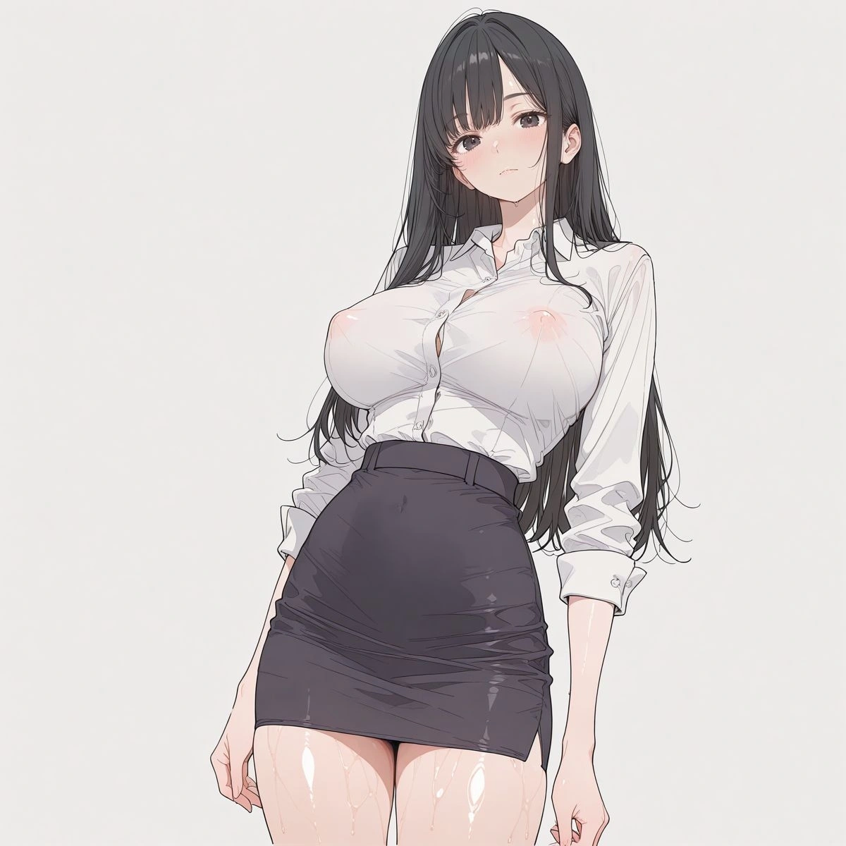 OL人妻のミキさん　ノーブラで会社に来たら当然こうなっちゃうよ。 2