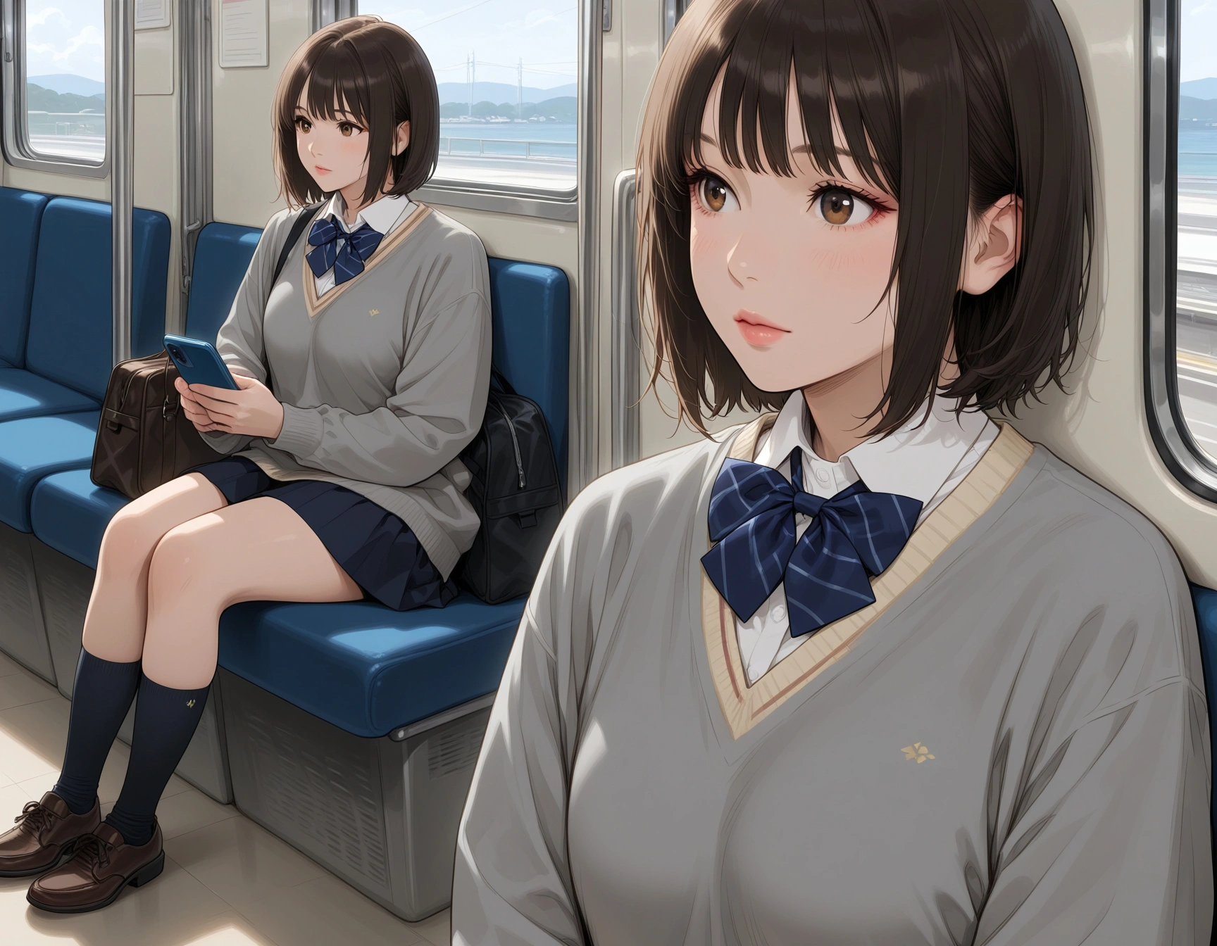 生活指導は強制中出し33 (電車内)おかわり 2