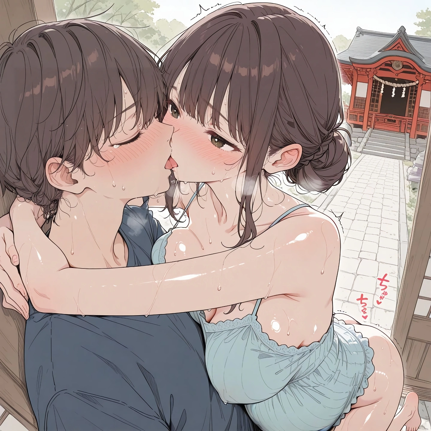 中出しが過ぎたケンゴくんのママ ついに妊娠。安産祈願先でも中出し 4