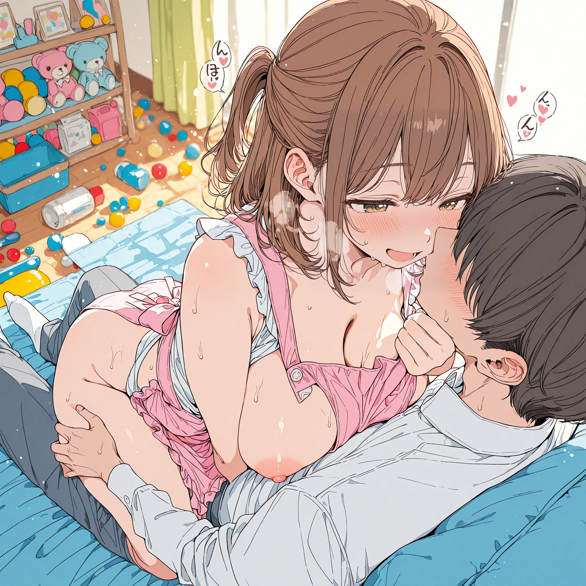 デカパイの保育士先生に、大人も思い切り甘えてエッチしちゃう 14