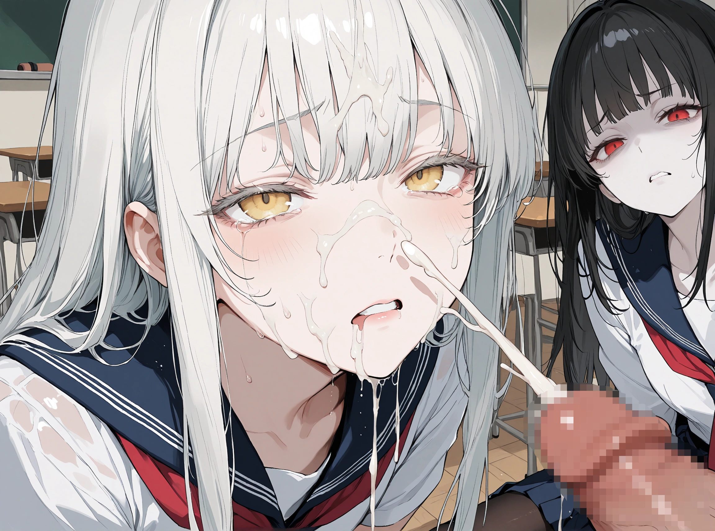 オリジナル　黒白百合少女 24