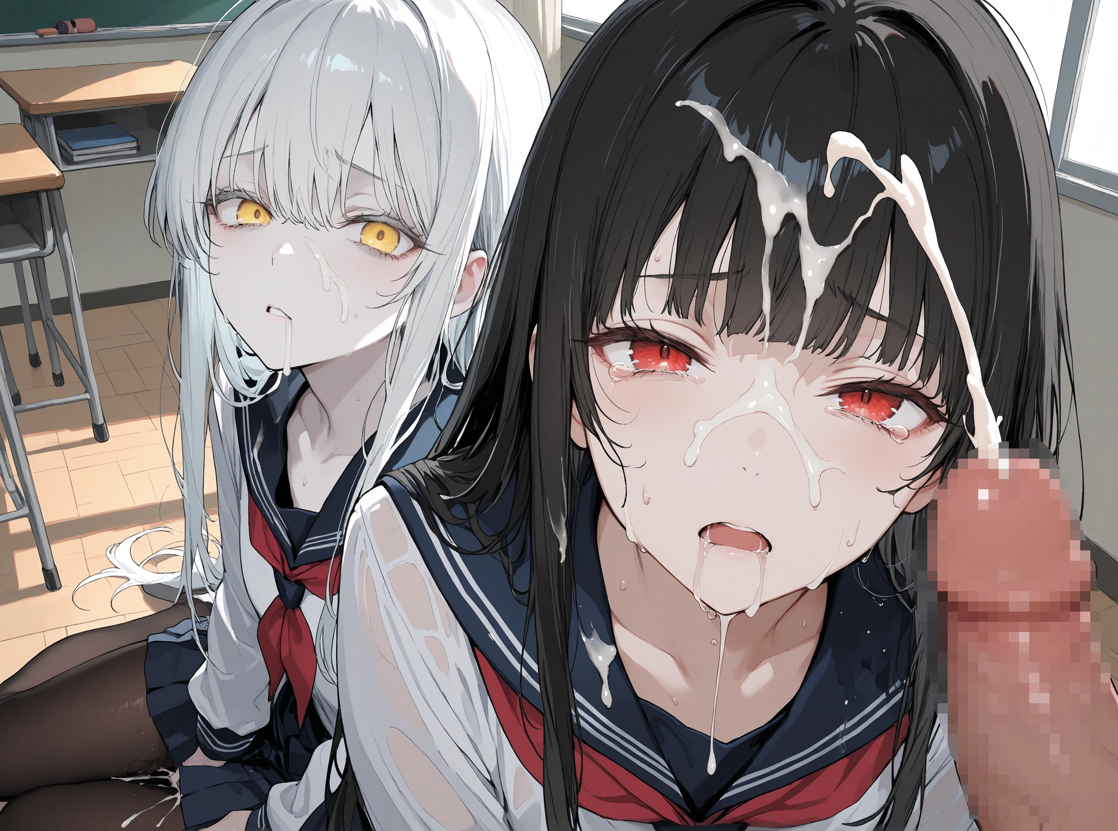 オリジナル　黒白百合少女 25