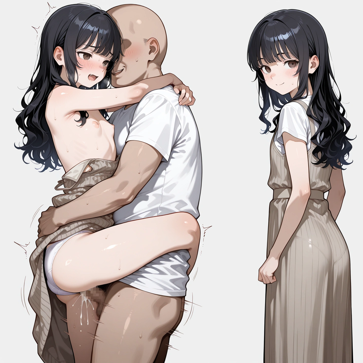 こういう身体のラインを拾いまくる素材の服 2