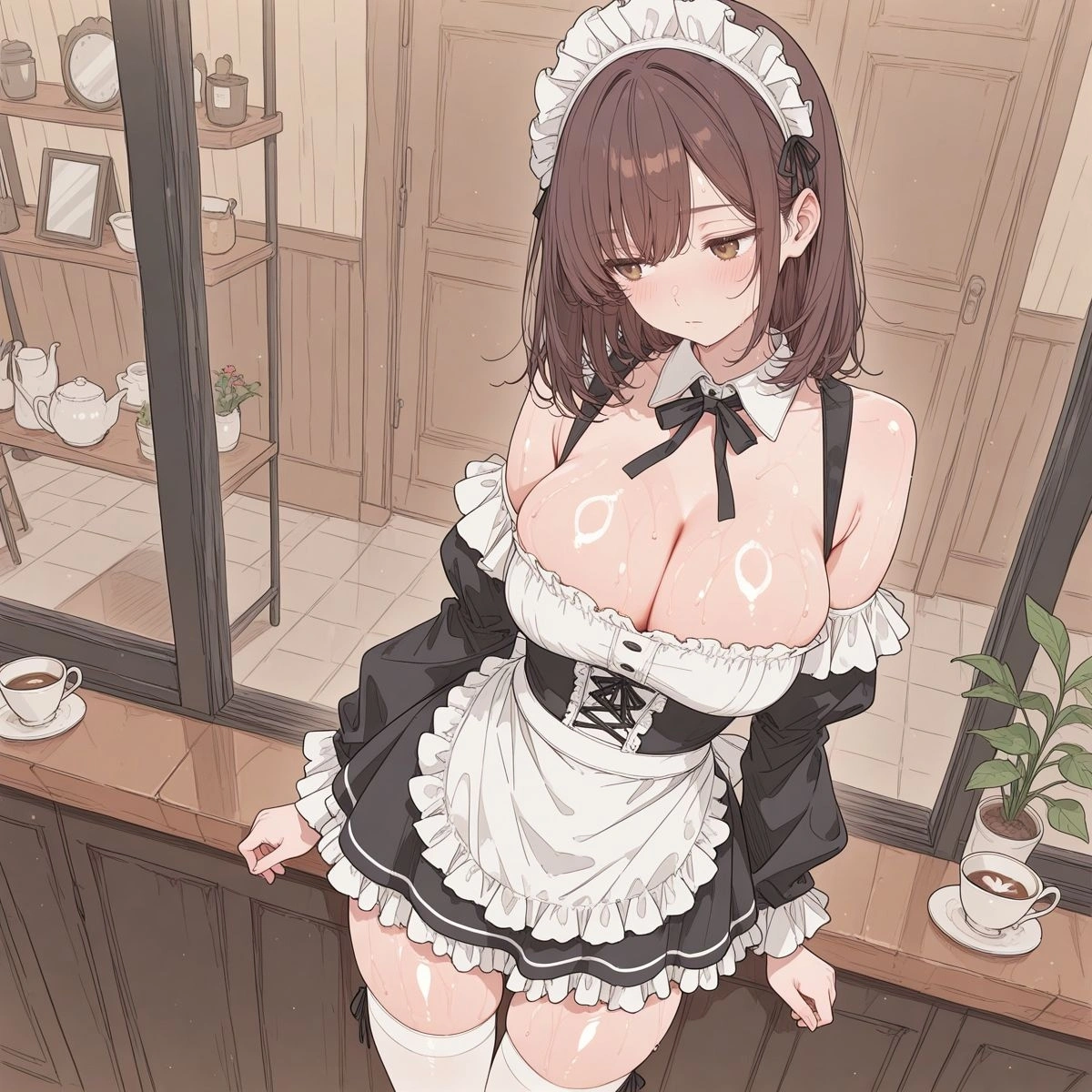 清楚系人妻メイドが足コキ上手いってある？興奮しすぎて喉奥突っ込む 2