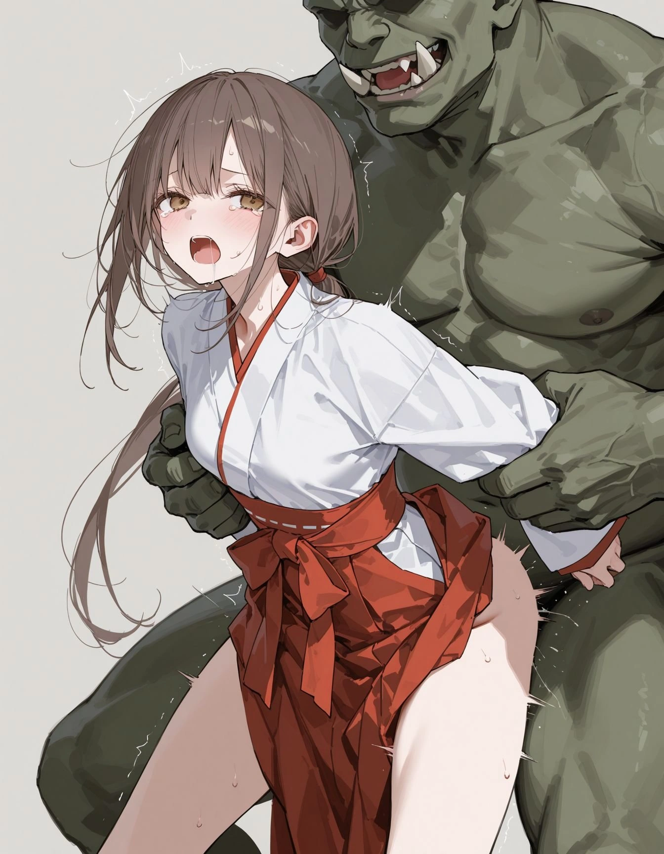 退魔失敗の巫女　オーク襲撃Ver 4