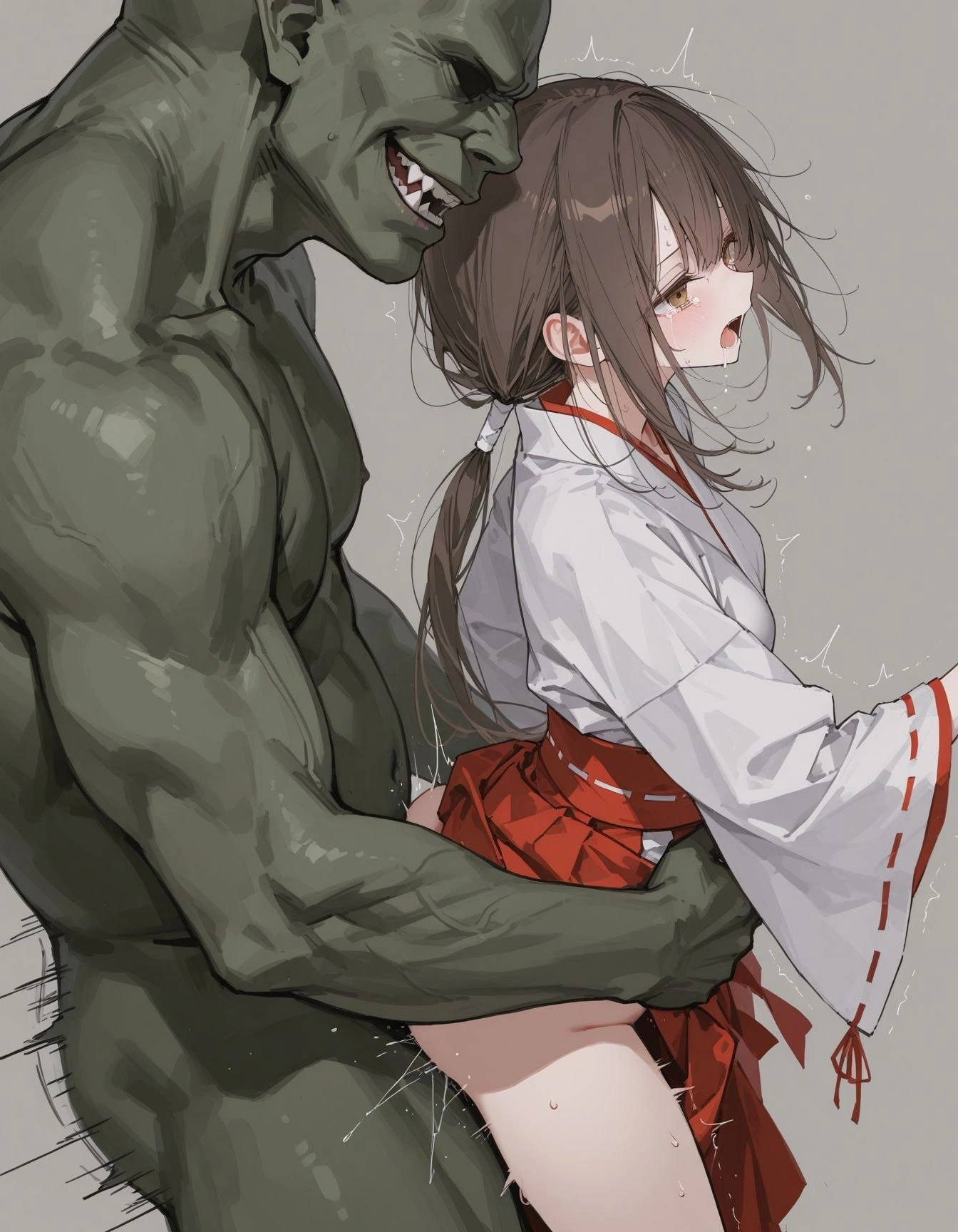 退魔失敗の巫女　オーク襲撃Ver 5